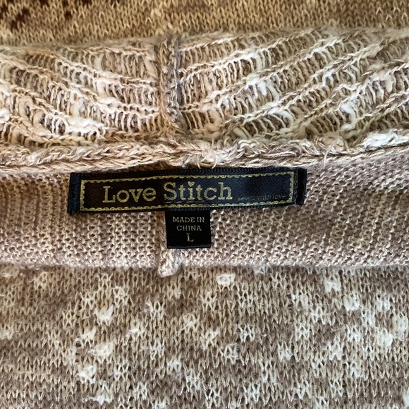 Love Stitch Hooded Fringe Sweater - Picture 5 of 9